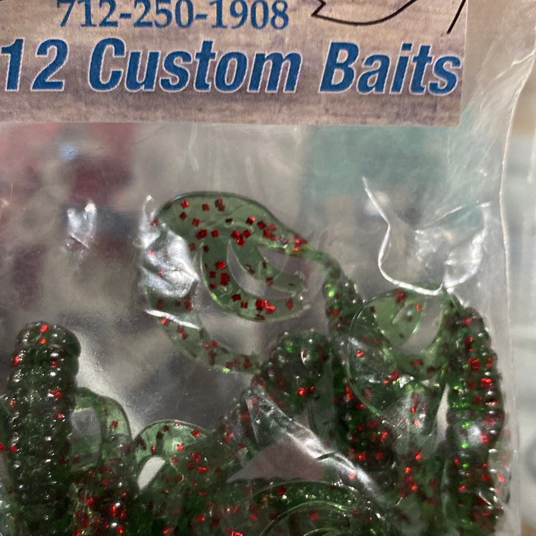 712 Custom Baits Triple Tail Grubs
