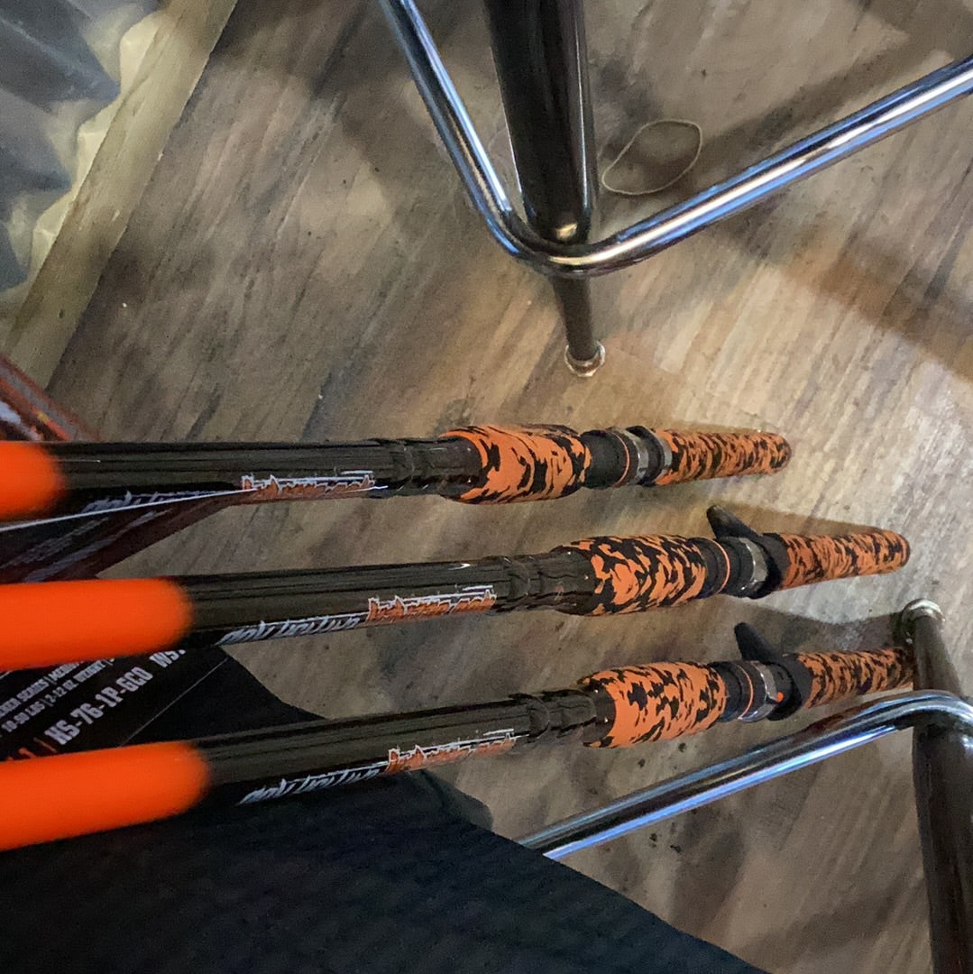 Whisker seeker hog seeker orange spinning