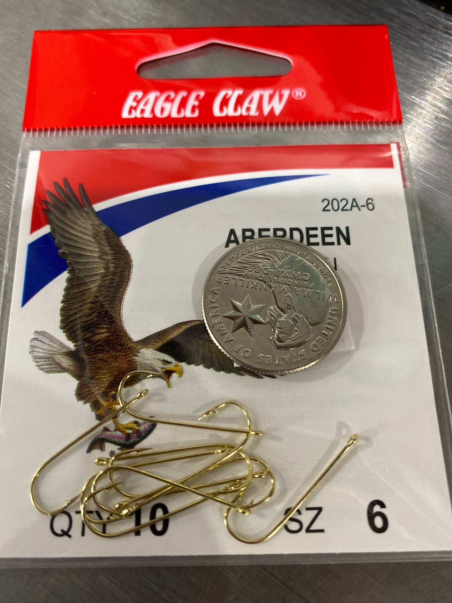 Eagle Claw Hooks - Gold