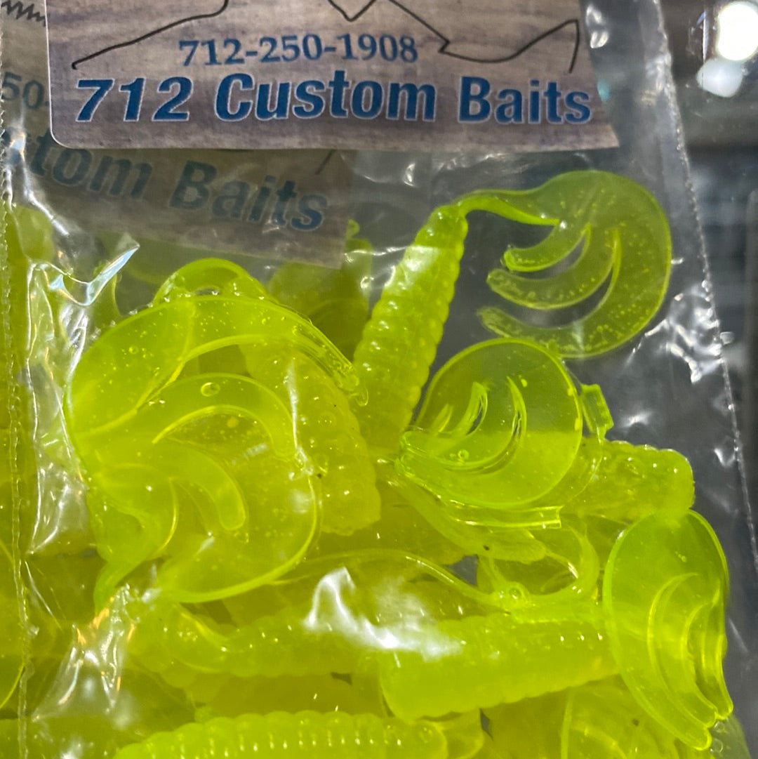 712 Custom Baits Triple Tail Grubs