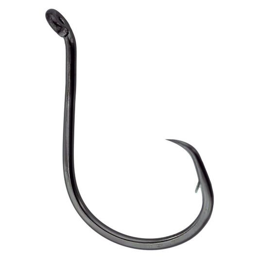 Gamakatsu® 208417-25 - Circle Offset-Point Octopus Black Hooks, 25 Pieces