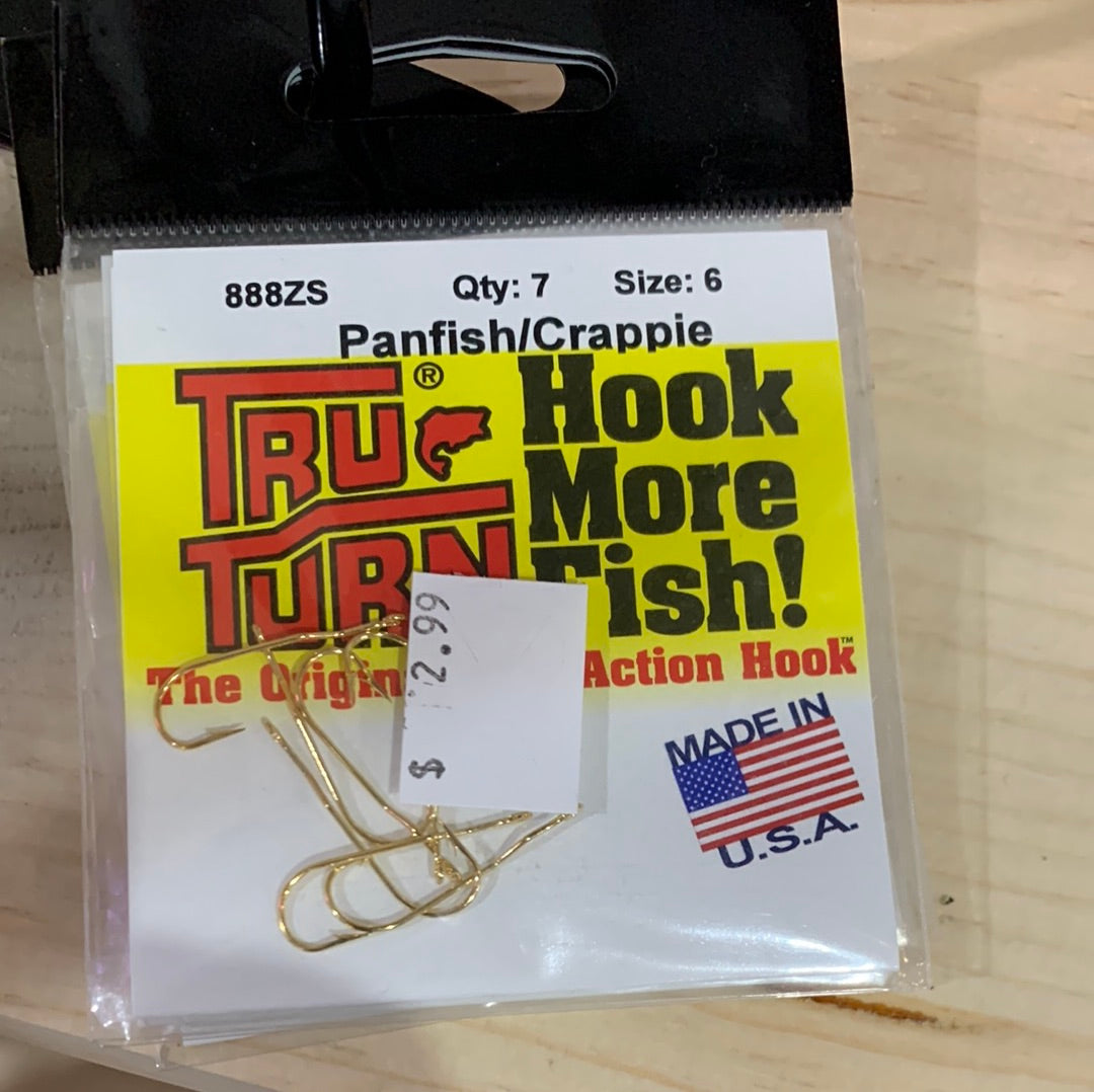 Tru-Turn  Panfish/Crappie Gold Hooks