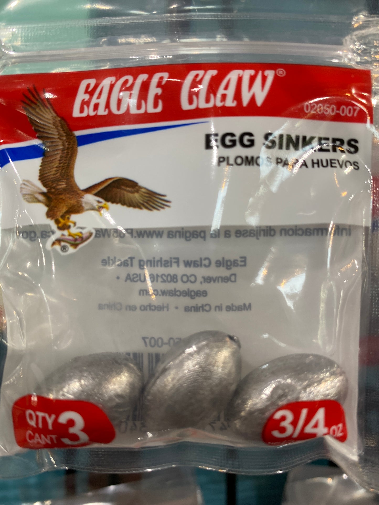 Eagle Claw Egg Sinkers