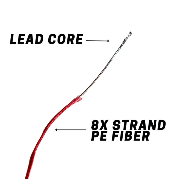 LEAD CORE TROLLING BRAID - MULTICOLOR CHANGES EVERY 10 YARDS