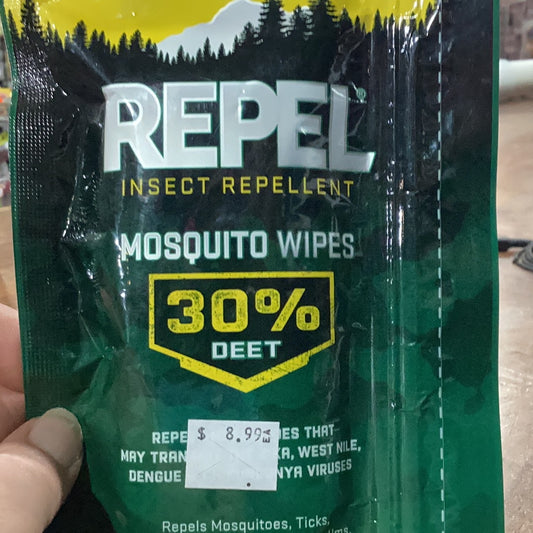 Repel wipes